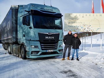 Napapiiri na polárním kruhu: MAN eTGX